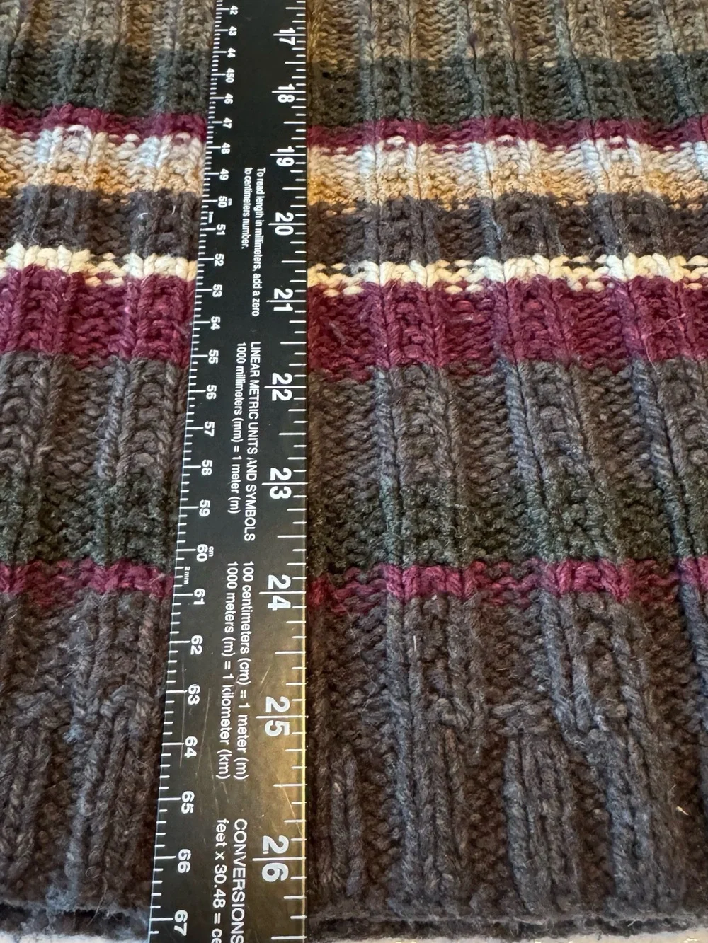 Banana Republic Mens M Sweater Wool Blend Striped Heavier Knit Pullover Crew